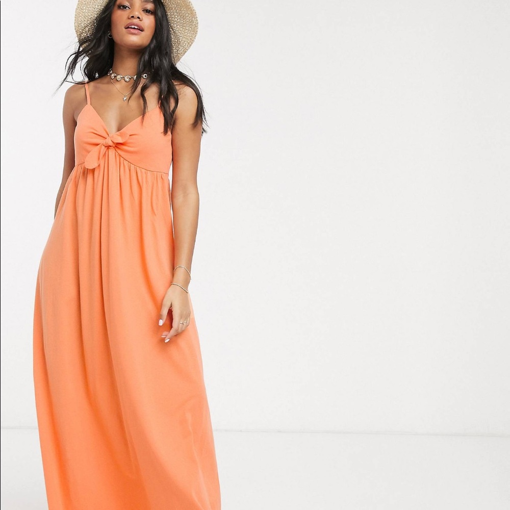 Apricot ASOS maxi dress